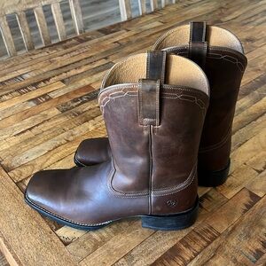 Ariat Heritage Roper Western Brown Boots Men's Sz 10.5